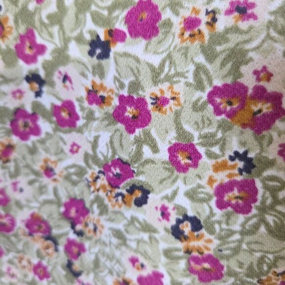 EUX LUSH FLORAL ONE SHOULDER LONGSLEEVE BOHO TOP SIZE L - Picture 7 of 12